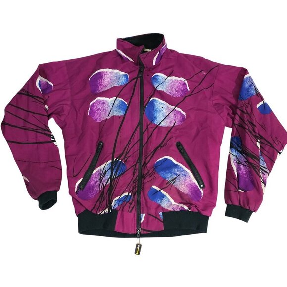 Vintage Vomax Ski Full Zip Jacket Team Berkshire Nordic Large L Made In USA - Picture 1 of 9